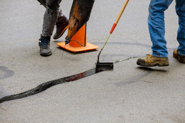 Parking Lot Crack Sealing in Raleigh